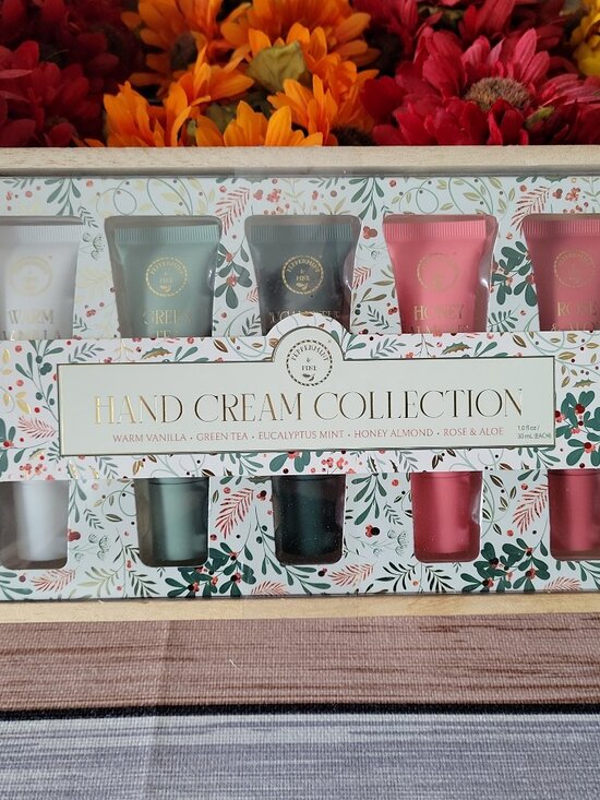 5pc Hand Cream Gift Set Travel Size Vanilla Green Tea Eucalyptus Honey Rose SG - Picture 3 of 5